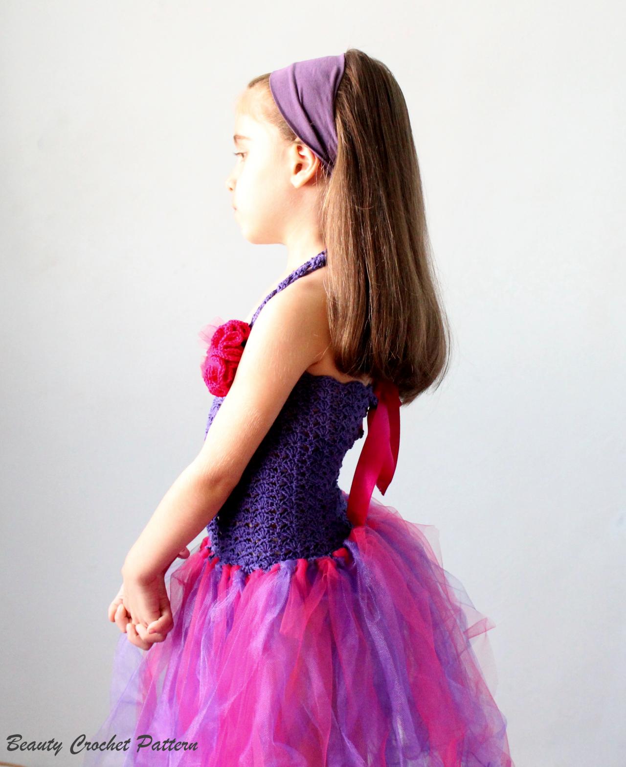 Crochet Pattern Tutu Dress Baby- Child Size, Crochet Tutu ...